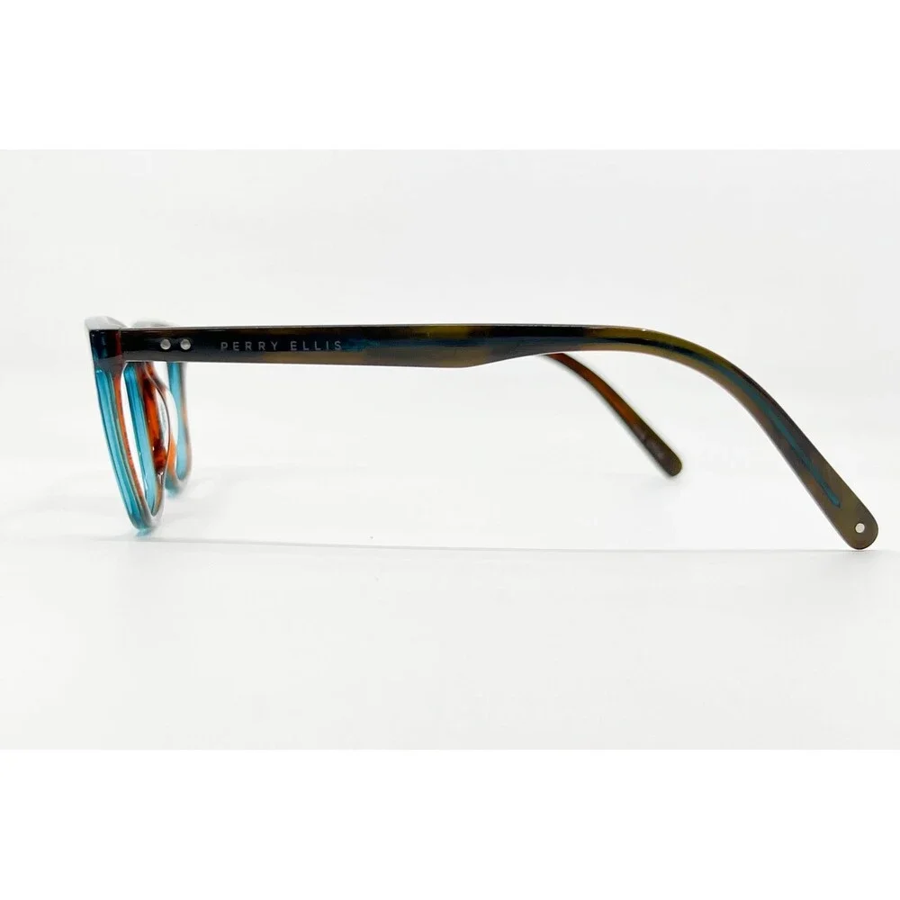Perry Ellis Eyeglasses Mens Multicolor PE 372-3 Full Rim Square 48-20-140